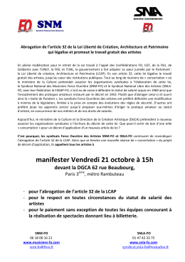 manifester Vendredi 21 octobre à 15h