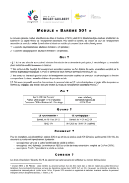 Informations pratiques