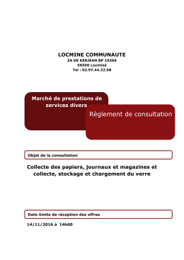 Règlement de consultation - La salle des marchés MEGALIS