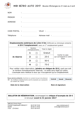 Inscription &agrave; la BOURSE D`ECHANGES