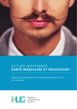ACTION MOVEMBER SANTÉ MASCULINE ET MOUSTACHE !