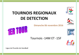 tournois regionaux de detection