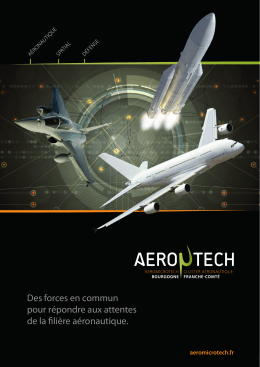 Plaquette AEROMICROTECH - P&ocirc;le des Microtechniques