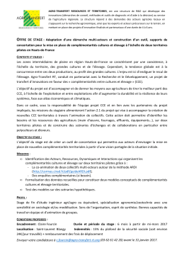 Adaptation d`une démarche multi-acteurs et construction d`un outil