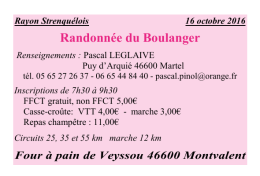 Rando du Boulanger