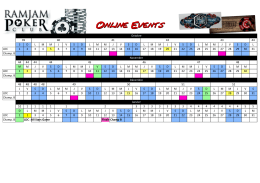 Online Events - RamJam Poker Club