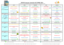 MENUS portage &agrave; domicile OCTOBRE 2016