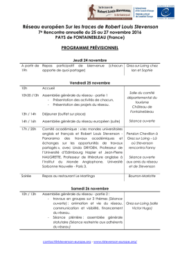 Téléchargez ici le programme complet de la rencontre