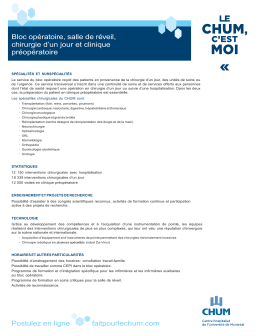 Bloc op&eacute;ratoire, salle de r&eacute;veil, chirurgie d`un jour et clinique