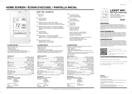 HOME SCREEN / ÉCRAN D`ACCUEIL