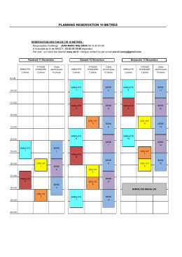 PLANNING RESERVATION 10 METRES