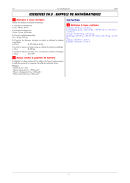 1S-00 Exercices