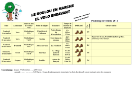Planning novembre 2016