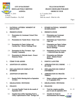 eSCRIBE Agenda Package