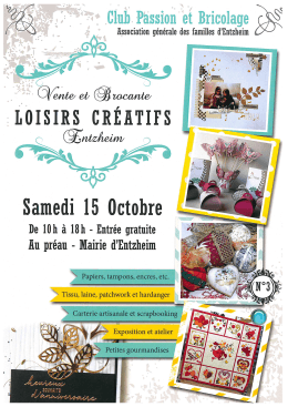 Page 1 Club Passion et Bricolage * Association générale des