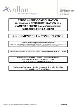 rc preetude stade leon laurent - Marchés publics - e