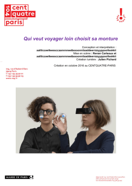 Qui veut voyager loin choisit sa monture