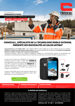 crosscall presente ses nouveautes au salon artibat