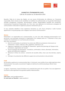 Charg&eacute;(e) - Novethic