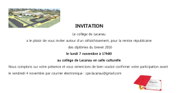 invitation - Site du collège de Lacanau