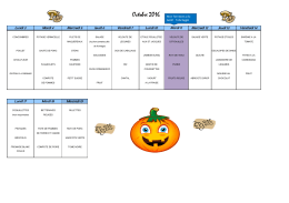 Menu cantine