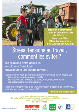 Stress, tensions au W comment les éviter