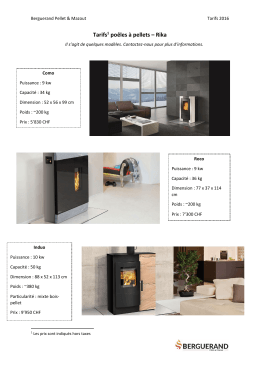 Tarifs Rika - pelletmazout.ch