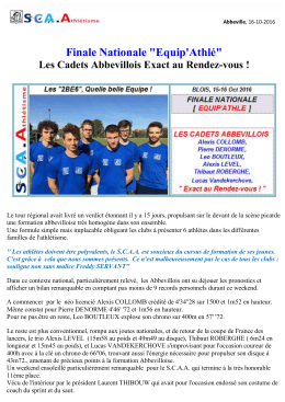 Finale Nationale EquiAthle.Les Cadets du[...]