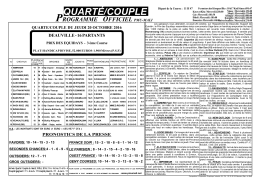 Programme officiel