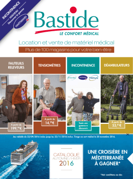 Voir le catalogue - Bastide Confort M&eacute;dical