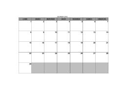 fevrier 2016 lundi mardi mercredi jeudi vendredi