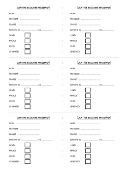 cantine scolaire massingy