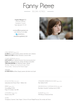 Fanny Pierre CV