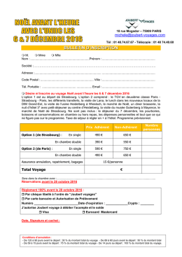 Téléchargez votre bulletin d`inscription