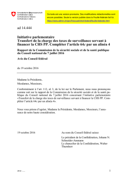 Transfert de la charge des taxes de surveillance servant