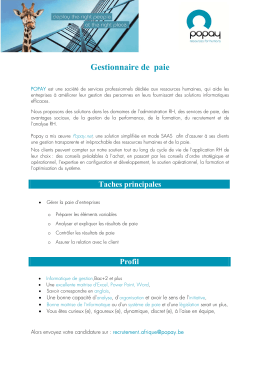 Gestionnaire de paie