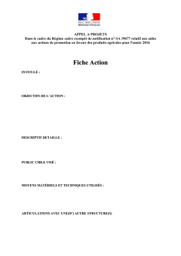 FicheAction AAP