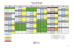 Planning - CQP P&eacute;riscolaire - Janvier 2017 &agrave; - Saint