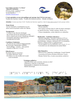 Plaquette - Acad&eacute;mie de Nice