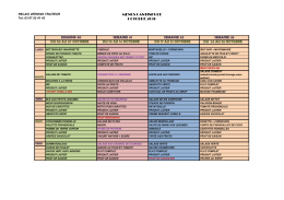 Menus d`Octobre