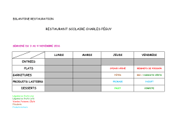 RESTAURANT SCOLAIRE CHARLES PÉGUY