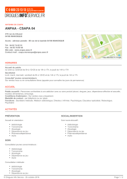 anpaa - csapa 04 - Drogues Info Service