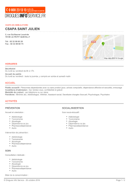 csapa saint julien - Drogues Info Service
