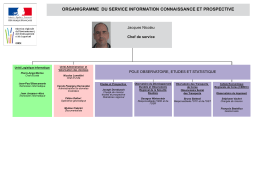 organigramme du service information connaissance et prospective