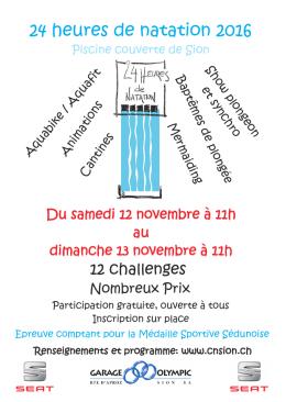 24 heures de natation 2016