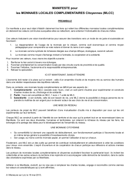 sur ce lien - Monnaies Locales Complémentaires Citoyennes
