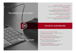 Page 1 "POURQUOI UN SITE WEE?” >