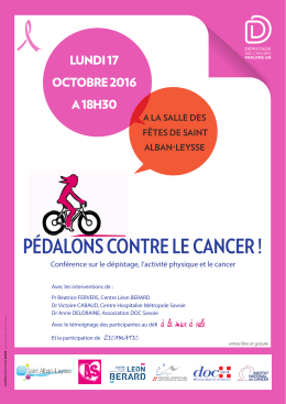 PÉDALONS CONTRE LE CANCER !