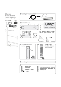Page 1 D&eacute;tecteur d`ouverture de porte de garage AIMANT BDITIER