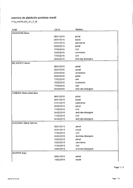 Page 1 exercice de plaidoirie pontoise mardi
